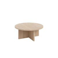 Table basse ronde en bois de pin massif naturel 85cm Non verni-Bois de Pin-Marron-Naan Furniture