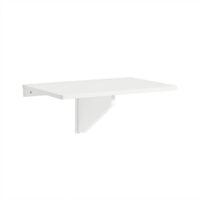 Table blanche murale rabattable en bois-Bois-Blanc-SoBuy