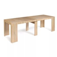 Table console extensible en bois - 235 m-Bois-Marron-Concept Usine