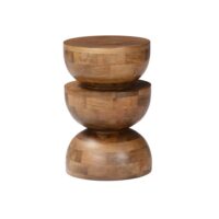 Table d'appoint en bois de manguier noyer d30-Bois de Manguier-Marron-sweeek