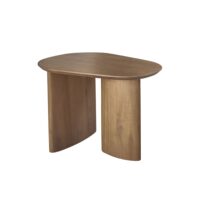 Table d'appoint en teck massif organique-Teck-Beige-BERAH GETAH