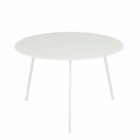 Table d'appoint extérieure blanc fer h38xl58xl58cm--Blanc-Mica Decorations