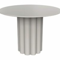 Table d'appoint métal gris clair