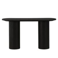 Table d'appoint noire en bois-Bois-Noir-ebuy24