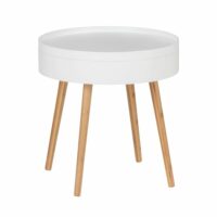 Table d'appoint ronde avec 4 pieds