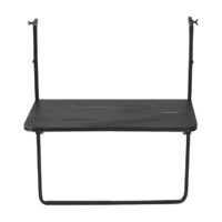 Table de balcon pliante en métal - noir - apya de mylia-Métal-Noir-vente-unique.com