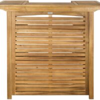 Table de bar en bois d'acacia beige-Bois-Beige-Safavieh
