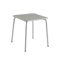 Table de jardin en acier gris glacier 70x70 cm--Gris-Pantone