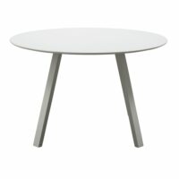 Table de jardin en aluminium 4 personnes beige-Aluminium-Gris-WOOOD