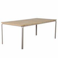 Table de jardin en bois d'acacia   200 cm-Bois-Marron-Beau Rivage
