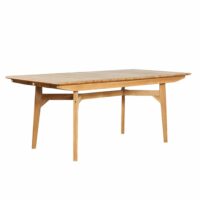 Table de jardin en teck 180 cm-Teck-Marron-Wanda Collection