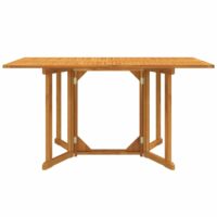 Table de jardin papillon pliante bois massif teck beige 150x90x75 cm-Teck-Beige-Maison Chic