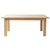 Table de salle à manger en pin massif naturel 180 cm Verni-Bois de Pin-Marron-Naan Furniture