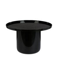 Table de salon ronde en aluminium laquée noire-Aluminium-Noir-Zuiver
