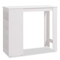 Table en bois blanc 120x50 cm-Bois-Blanc-Homestyle4U