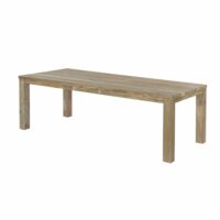 Table en teck recyclé 240 x 100 cm-Teck-Marron-Gecko Jardin