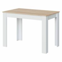 Table fixe effet bois beige