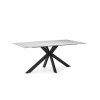 Table fixe en pierre 6 places 180x76 cm-Pierre-Blanc-That's Casa