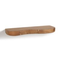 Table flottante irrégulière en bois beige L 100 cm-Bois-Beige-MOYCOR
