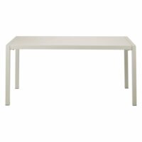 Table repas outdoor 160cm métal beige-Métal-Beige-Zago