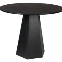 Table ronde en frêne noir--Noir-Zuiver