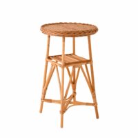 Table ronde en osier--Marron-Kok Maison
