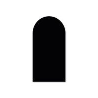 Tableau adhésif magnétique arc noir 58x116cm--Noir-Decochic