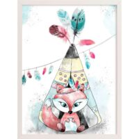Tableau bois collection super motif enfant-Bois-Blanc-ReCollection