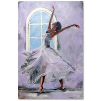 Tableau danseur 2 80 x 120 cm--Violet-Feeby