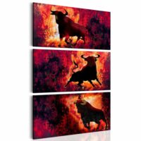 Tableau jouter 80 x 120 cm--Rouge-Artgeist