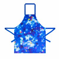 Tablier  bleu polyester 85 x 69 x 1 cm--Bleu-Pylones