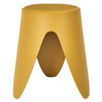 Tabouret d'appoint empilable jaune--Jaune-The Home Deco Factory
