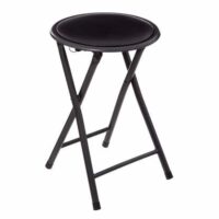 Tabouret d'appoint pliable noir 30x30x45cm--Noir-Five Simply smart
