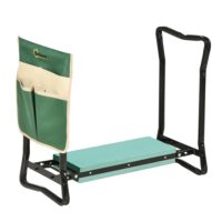 Tabouret de jardinage--Vert-Outsunny