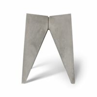 Tabouret design brutaliste en béton gris - 45x35cm-Béton-Gris-Lyon Béton