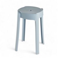 Tabouret empilable plastique  30x45cm bleu-Plastique-Bleu-Utility