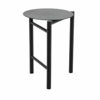 Tabouret en acier thermolaqué noir--Noir-Zone Denmark