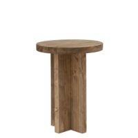 Tabouret en bois de sapin vieilli 35x45cm-Bois de Pin-Marron-Decowood