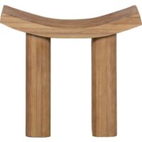 Tabouret en bois massif-Bois-Beige-WOOOD