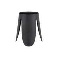 Tabouret polypropylène noir ø44cm-Leitmotiv