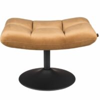 Tabouret repose pieds en velours doré-Velours-Doré-Dutchbone
