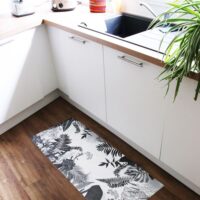 Tapis antidérapant - vinyle - int./ext. - Noir - 50x120cm--Noir-99Déco