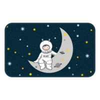 Tapis aspect velours 45x75cm-Velours-Bleu-Douceur d'Intérieur