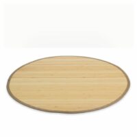 Tapis bambou 120 cm rond Naturel Clair--Beige-Homestyle4U