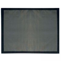 Tapis barbecue et plancha en pvc noir 150 x 120 cm--Noir-Oviala