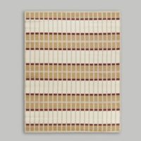 Tapis d'extérieur tissé motifs multicolores