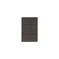 Tapis descente de lit bambou rayé gris 60x90cm--Gris-Wadiga