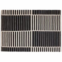 Tapis en coton noir 140x200cm-Coton-Noir-Becquet