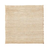Tapis en fibres naturelles beige 180x180 cm-Fibre-Beige-house doctor