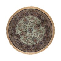 Tapis en tissu vert 200x200 cm-Tissu-Vert-White label